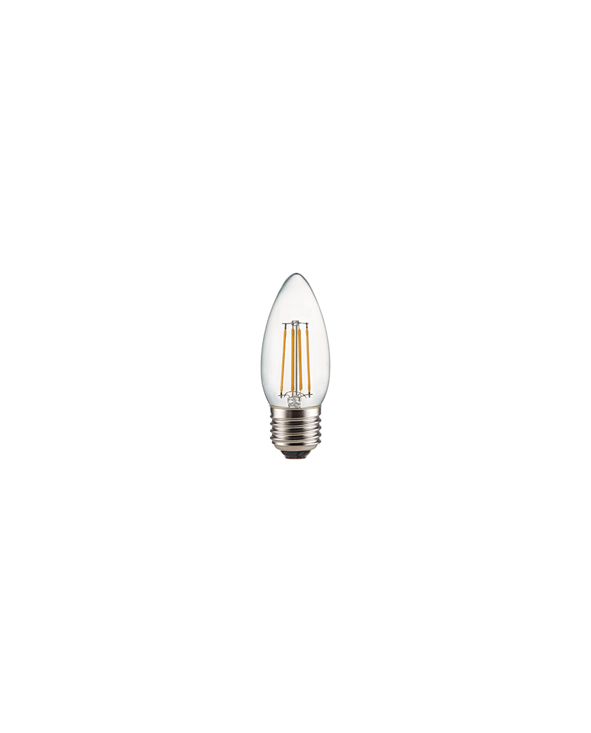 Ecola candle LED Premium 6,0W 220V E27 4000K 360° filament прозр
