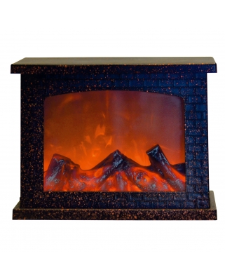 Uniel-ULD-L2821-005/DNB/RED BROWN FIREPLACE «Камин», на батарейках 3АА (не в/к), 28х21