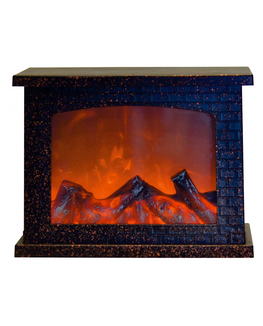 Uniel-ULD-L2821-005/DNB/RED BROWN FIREPLACE «Камин», на батарейках 3АА (не в/к), 28х21