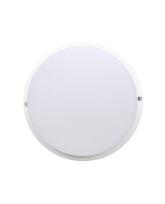 Ecola LED ДПП светильник Круг накладной 24W 220V 4500K 210x45IP65 матовый белый DPRV24ELC (40)