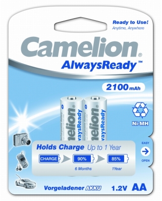 Camelion AA-2100mah Ni-Mh Always Ready (24)-384