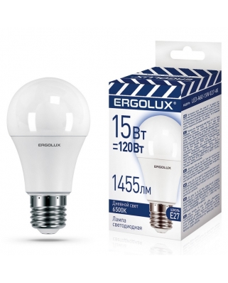 Ergolux LED-A60-15W-E27-6K (Эл