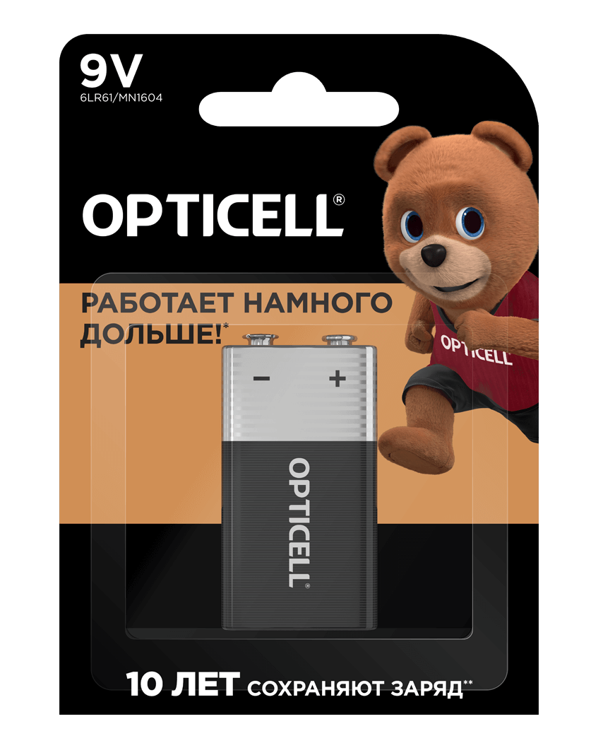 OPTICELL 6LR61 крона BL1 Элемент питания (1/10)