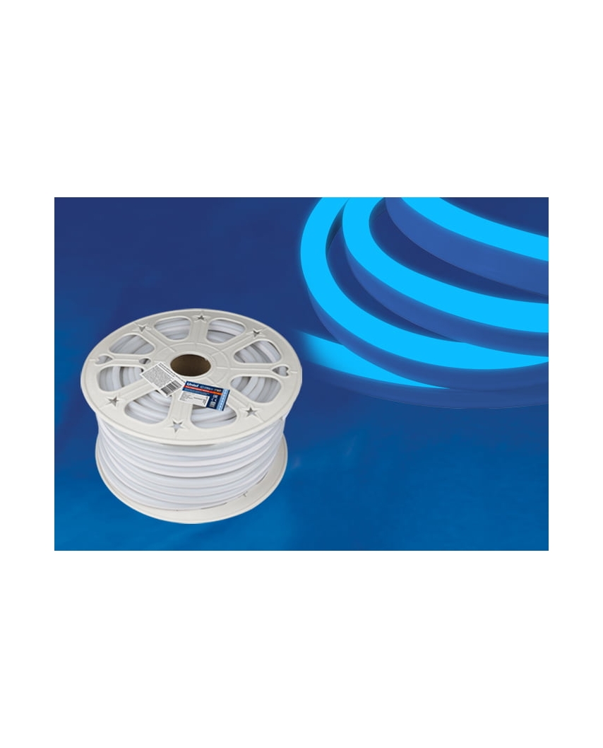 ULS-N21-2835-120LED/m-8mm-IP67-220V-8W/m-50M-BLUE Светодиодная гибкая герметичная лента. NEON. Бобин