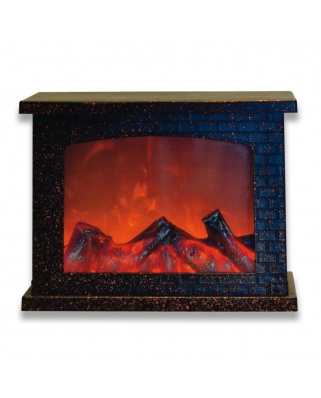 Uniel ULD-L2821-005/DNC/RED BLACK FIREPLACE «Камин» с эффектом пламени 3АА (не в/к) или USB