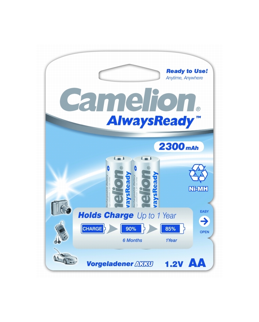 Camelion AA-2300mAh Ni-Mh Always Ready BL-2 (24)