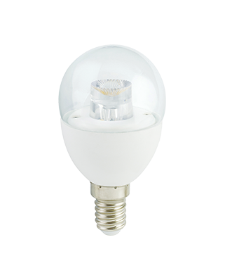 Ecola globe LED Premium 7,0W G45 220V E14 4000K прозрачный шар с линзой (композит) 80x45
