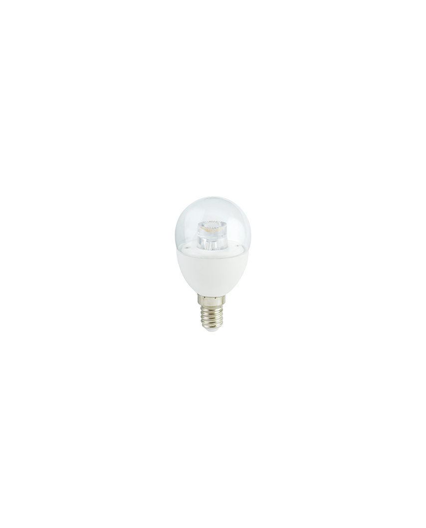 Ecola globe LED Premium 7,0W G45 220V E14 4000K прозрачный шар с линзой (композит) 80x45