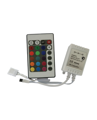 Ecola LED strip RGB IR controller 72W 12V 6A с инфракрасным пультом управления IP20 CRS072ESB
